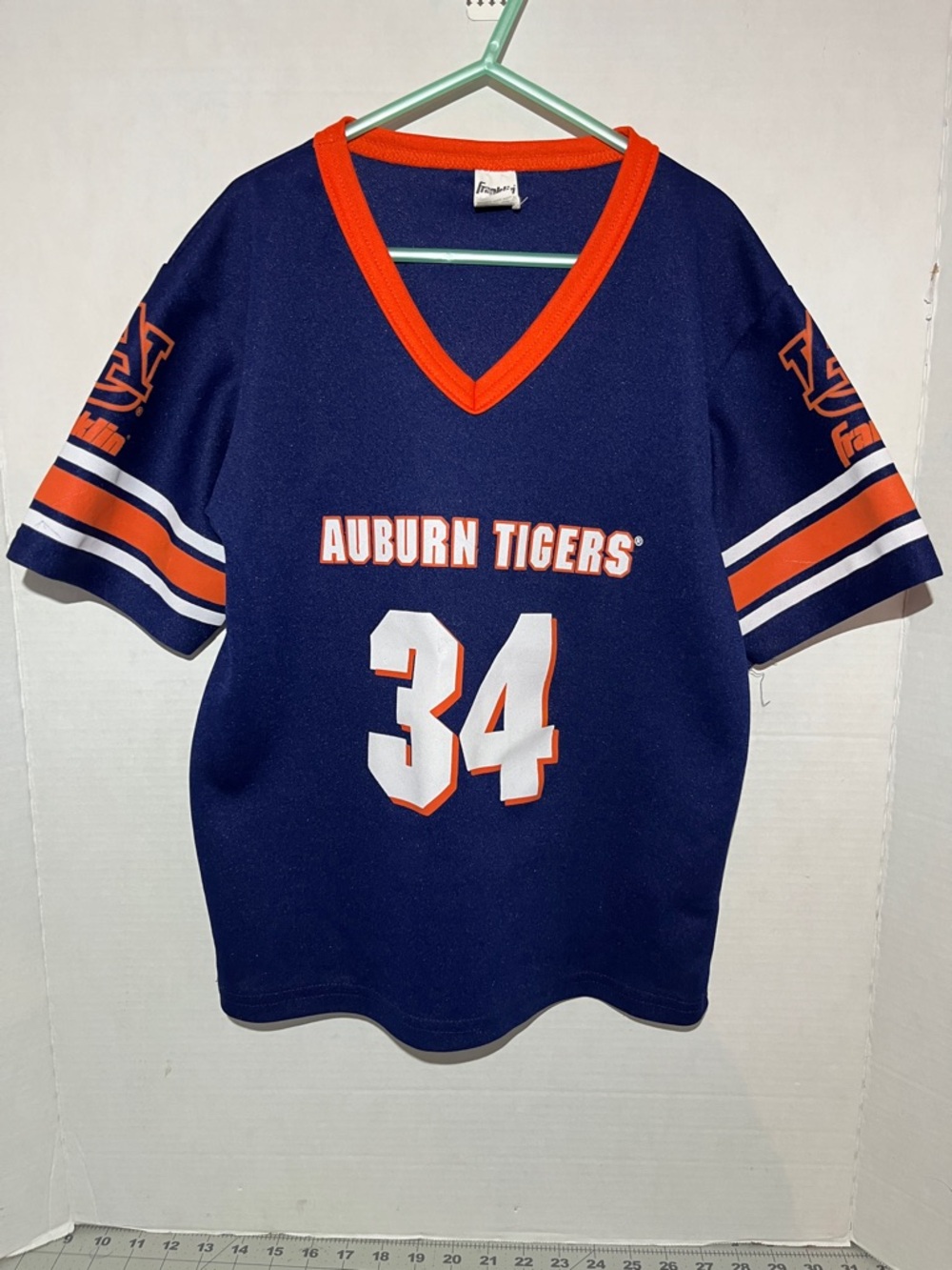 Auburn Tigers Kids Navy & Orange Jersey Top - Number 34